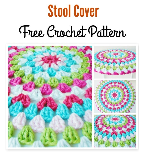  Stool Cover Free Crochet Pattern