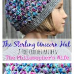 The Sterling Unicorn Hat Free Crochet Pattern