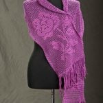 Winter Rose Filet Wrap FREE Crochet Pattern