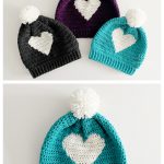 hdc Heart Hat Free Crochet Pattern