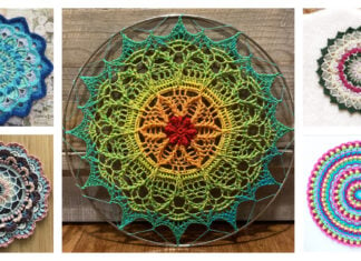 10+ Colorful Mandala Free Crochet Patterns