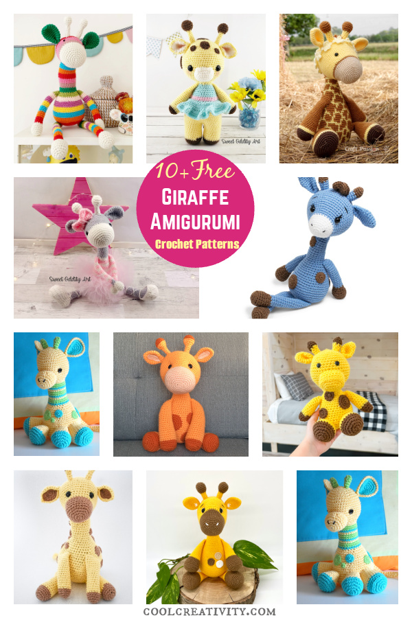 Adorable Crochet Giraffe Amigurumi Free Pattern 
