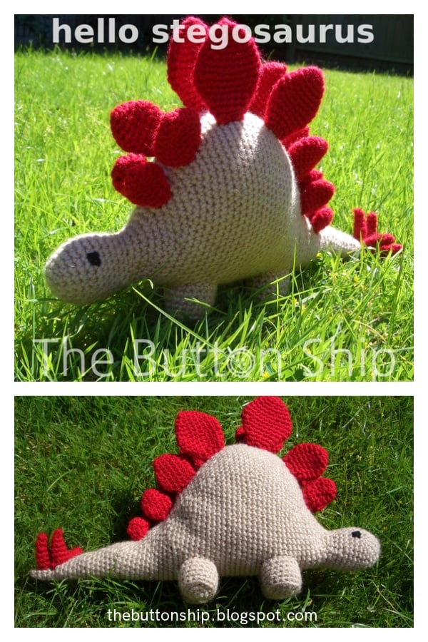 Amigurumi Dinosaur Stegosaurus Free Crochet Pattern