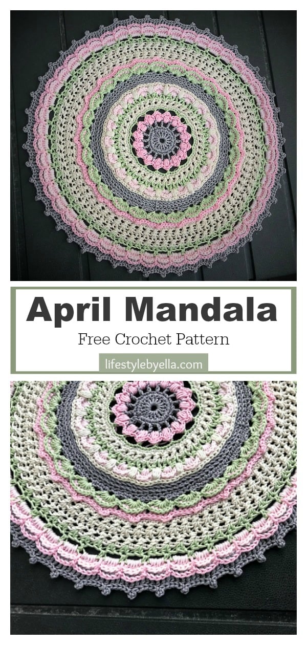 April Mandala Free Crochet Pattern