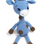 Blue Giraffe Amigurumi Free Crochet Pattern