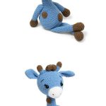 Blue Giraffe Amigurumi Free Crochet Pattern