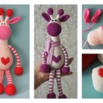 Crochet Hearty Giraffe Amigurumi Free Pattern