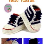 Crochet Baby Converse Sneakers Video Tutorial