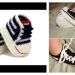 Crochet Baby Converse Sneakers Free Pattern and Video Tutorial