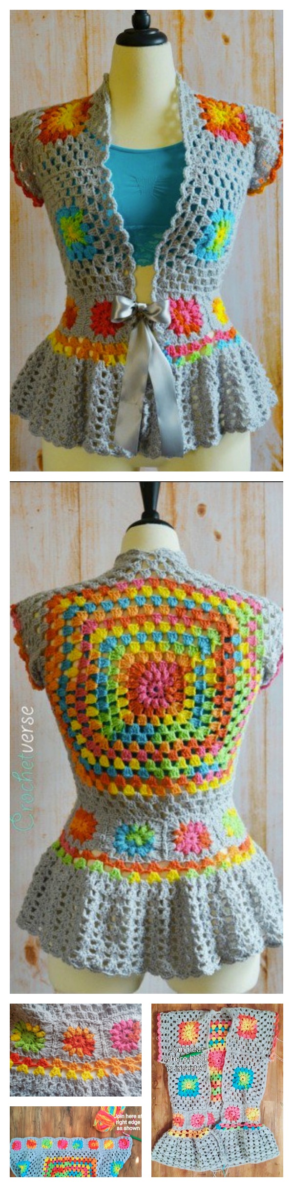 Crochet Garden Party Jacket Free Pattern