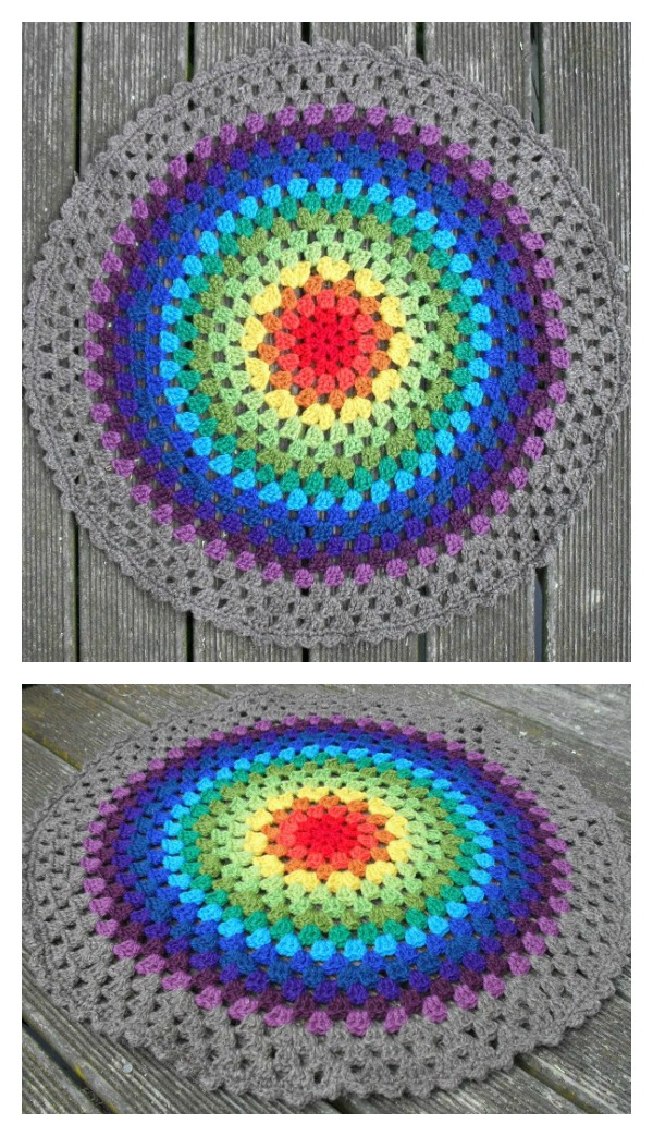 Crochet Granny Mandala Free Pattern