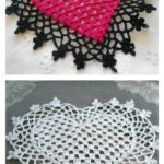 Crochet Heart Coaster or Mini Doily Free Pattern