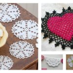 Crochet Heart Doilies Free Patterns