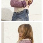 Crochet Princess Petal Sleeved Circle Jacket Free Pattern