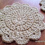 Crochet Star Stitch Coaster Free Pattern