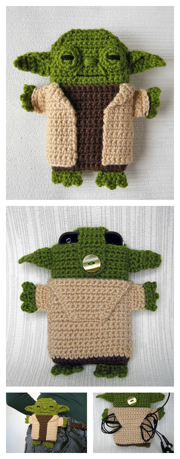 Crochet Star Wars Yoda Phone Case Pattern
