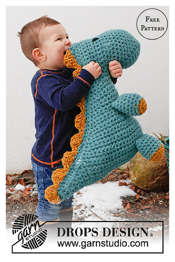Dino Cuddles Free Crochet Pattern