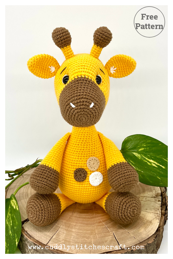 Gerald the Giraffe Amigurumi Free Crochet Pattern