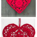 Heart Doily Free Crochet Pattern