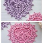 Lovely Heart Doily Free Crochet Pattern