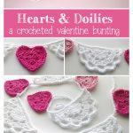 Hearts and Doilies Valentine Bunting Free Crochet Pattern