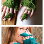 Knit Fingerless Snake Mitts Pattern