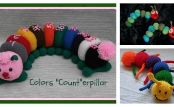 Knitted Caterpillar Baby Toy Free Patterns