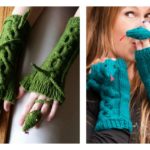 Knitting Fingerless Snake Mitts Patterns