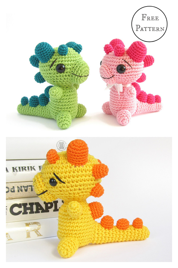 Rattle Baby Dragon Free Crochet Pattern