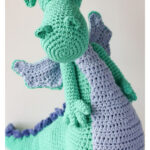 Sleepy Dragon Free Crochet Pattern