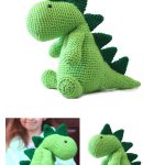 Squish-a-Saurus Crochet Dino Free Pattern