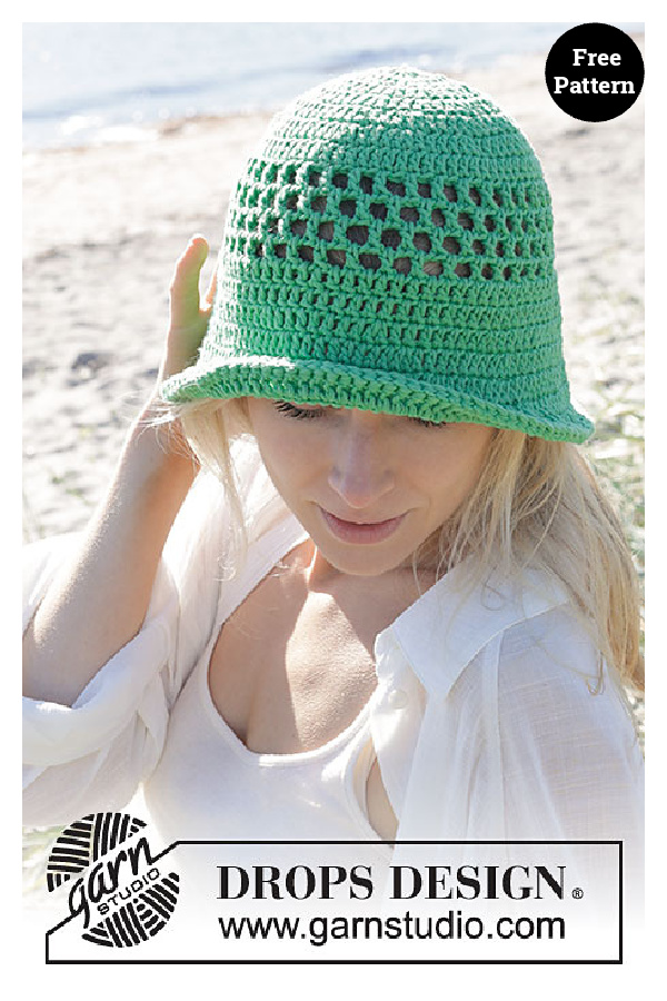 Summer Clover Hat Free Crochet Pattern