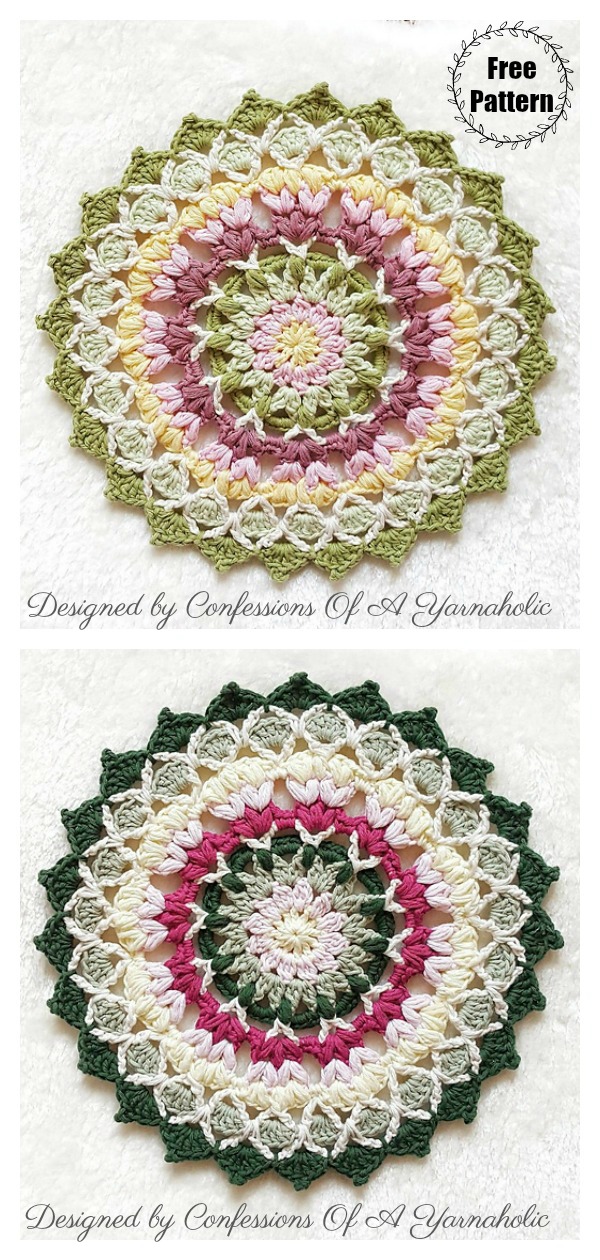 Sweet Posy Mandala Free Crochet Pattern