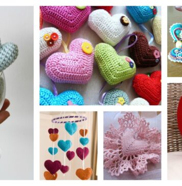 Valentine’s Day Crochet 3D Heart FREE Patterns