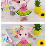 Watermelon Pig Free Crochet Pattern