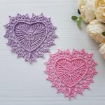 Lovely Heart Doily Free Crochet Pattern