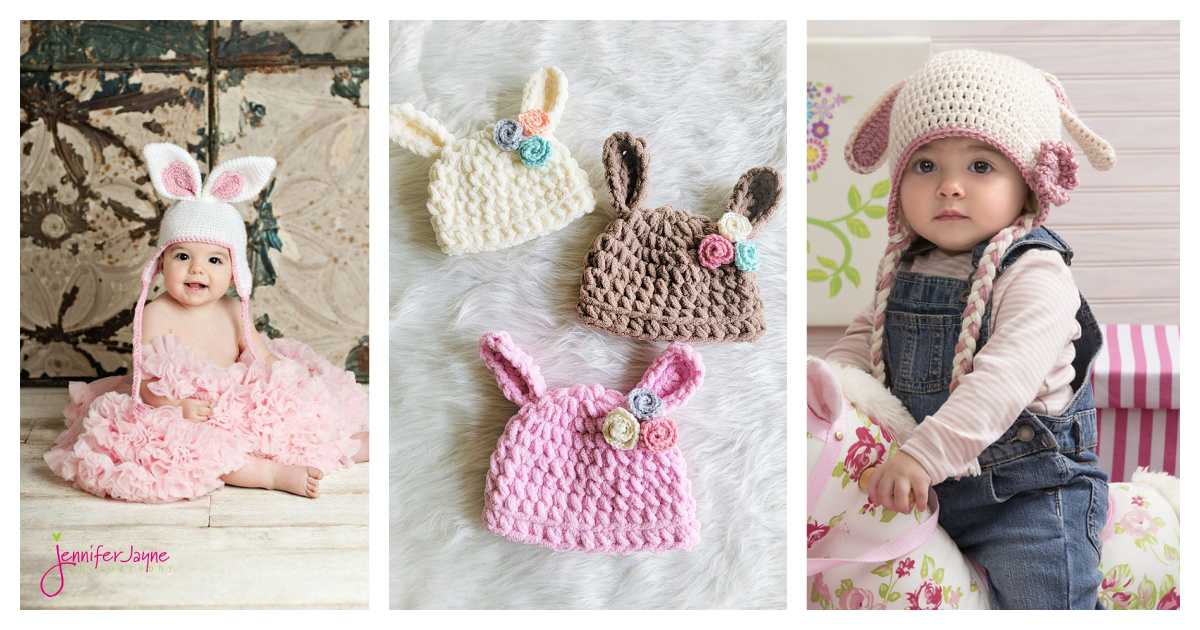 10 Adorable Bunny Hat Free Crochet Patterns - Page 2 of 3