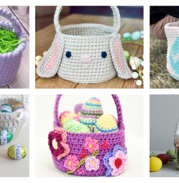 10+ Easter Basket Free Crochet Patterns