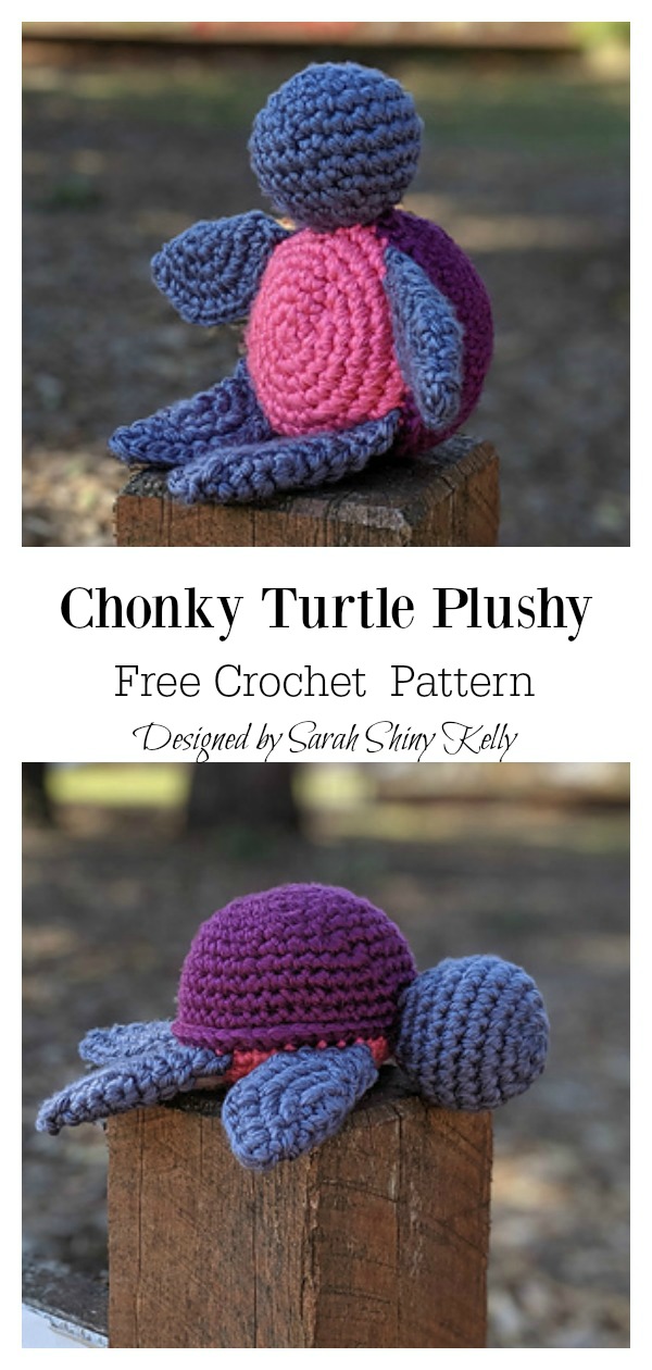 Amigurumi Chonky Turtle Plushy Free Crochet Pattern