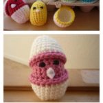 Baby Chicks in Eggshell Free Crochet Pattern