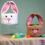 Bunny Easter Basket Free Crochet Pattern