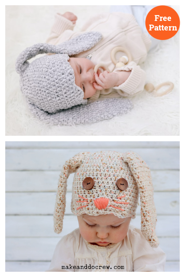 Bunny Hat  Free Crochet Pattern