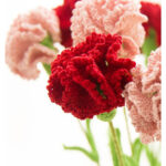 Carnation Flower Bouquet Free Crochet Pattern