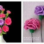 Crochet Carnation Flower Patterns for Mother’s day