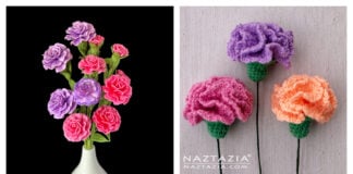 Crochet Carnation Flower Patterns for Mother's day