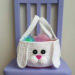 Crochet Chubby Bunny Easter Basket Free Pattern