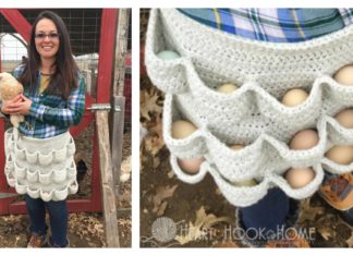 Crochet Egg Gathering Apron Free Pattern