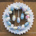 Crochet Happy Easter Wreath Free Pattern