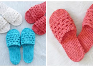 Crochet SPA Slippers Free Pattern