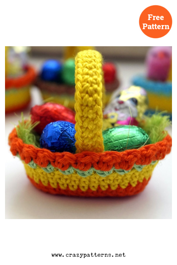 Easter Basket Free Crochet Pattern